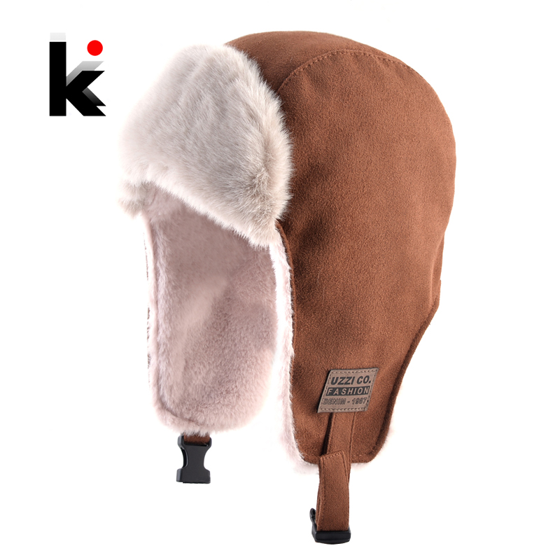 Trapper Hat Ear Flap - Bomber Hoed Met Oorbeschermers Kunstleer Trapper