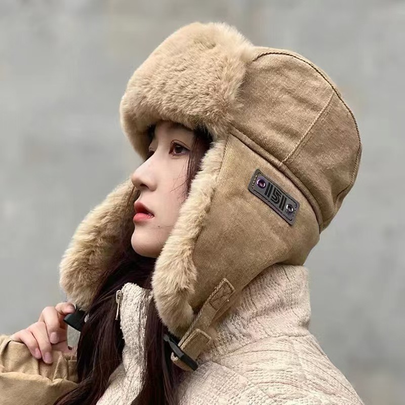 Trapper Hat Ear Flap - Unisex winterdikke Lei Feng-hoed, winddicht, warm,