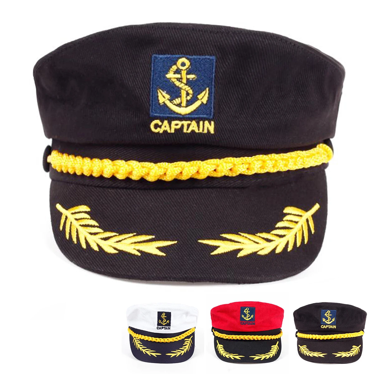 Snapback Hat Flat - Unisex Piratenhaak Borduren Marinehoed Lente Herfst