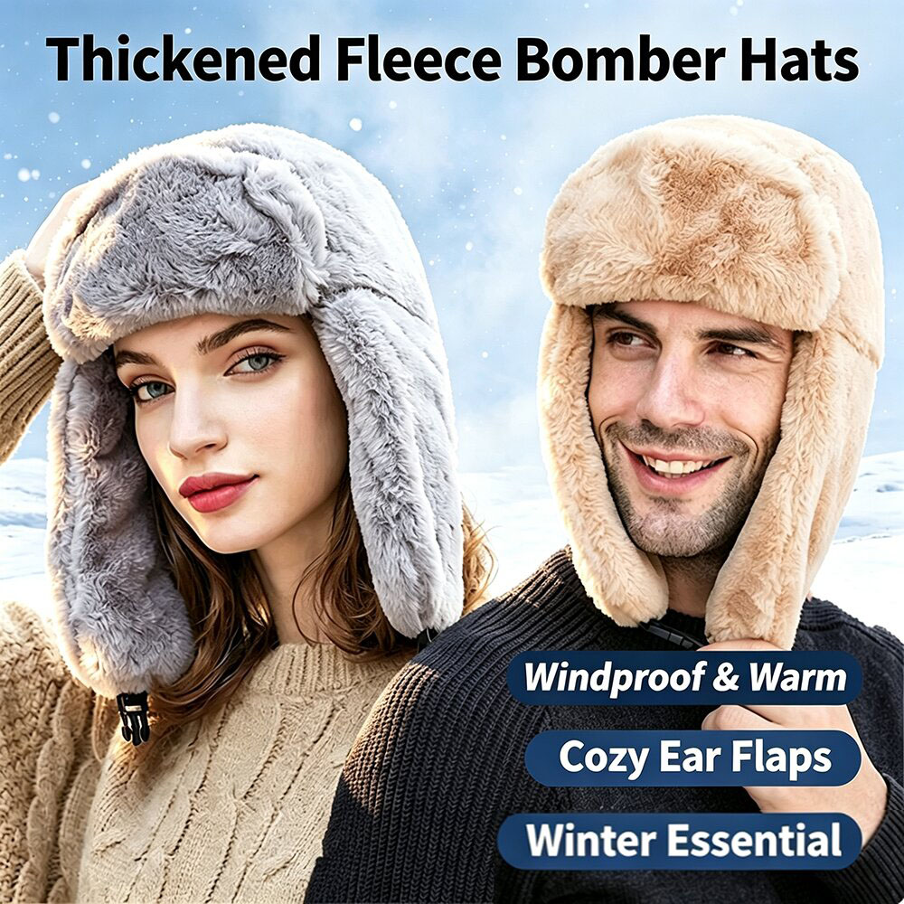 Trapper Hat Ear Flap - Unisex dikke pluche trapperhoed Russische ushanka