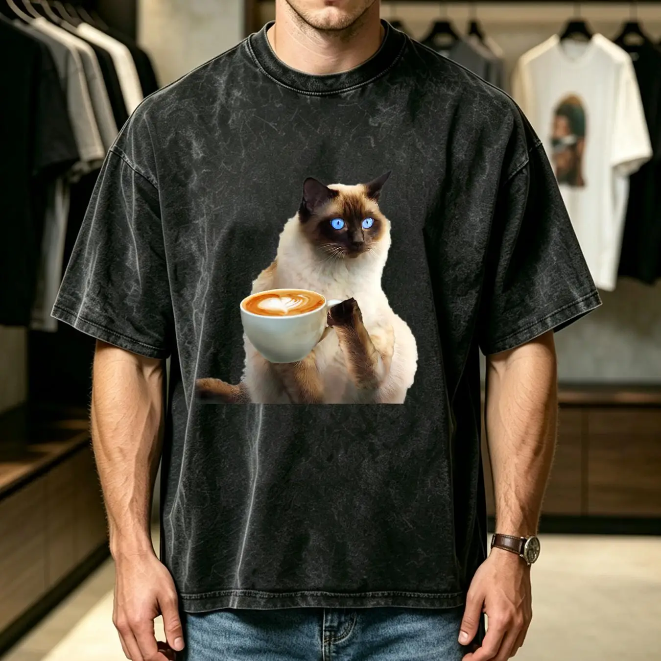 Dad Hat Cotton - gewassen T-shirt Kat Hart Moeder Vader