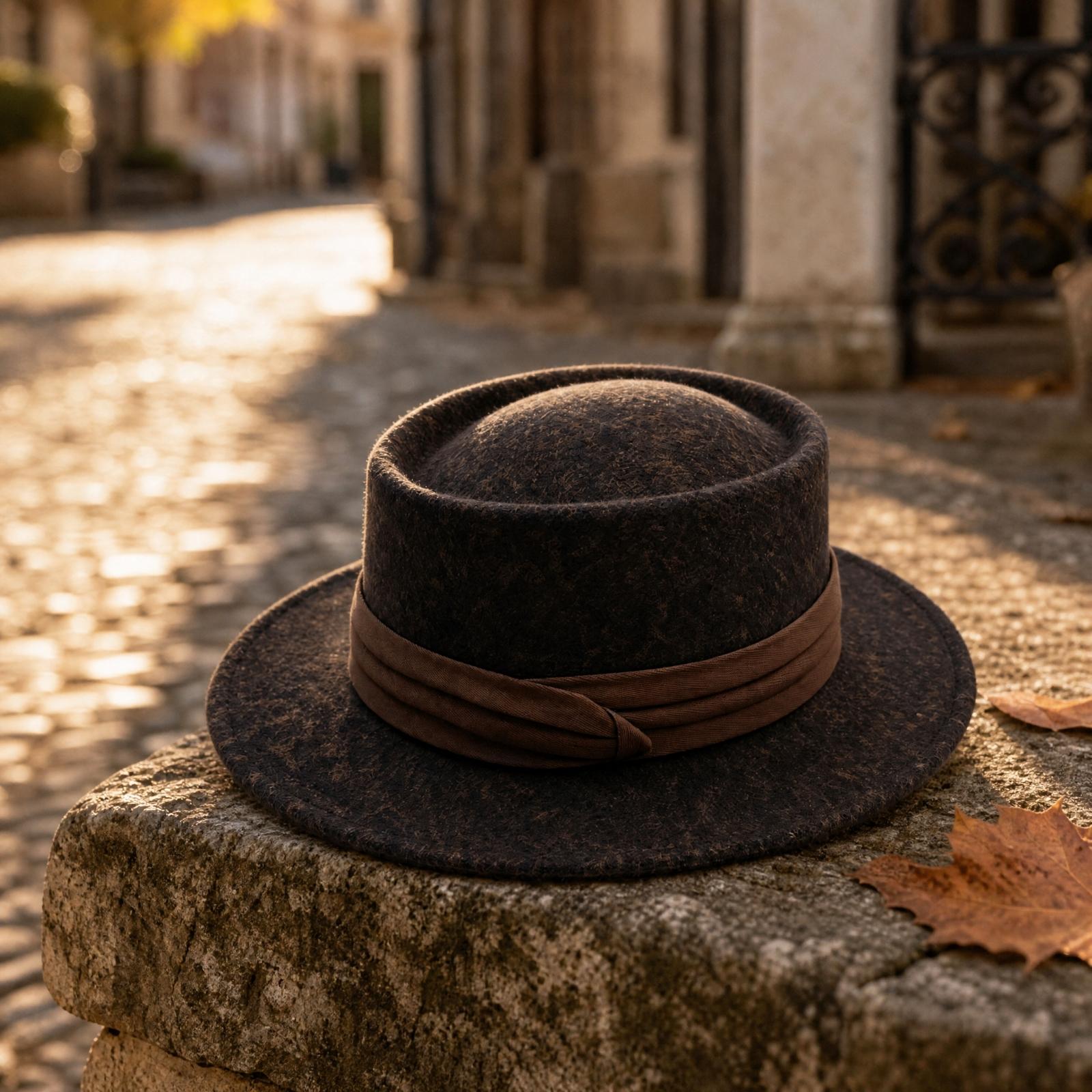 Fedora Hat Wool - Wollen vilt hoed met band van
