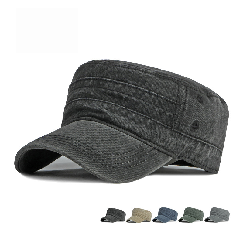 Snapback Hat Flat - Lente Zomer Korte Rand Legerhoed Mannen