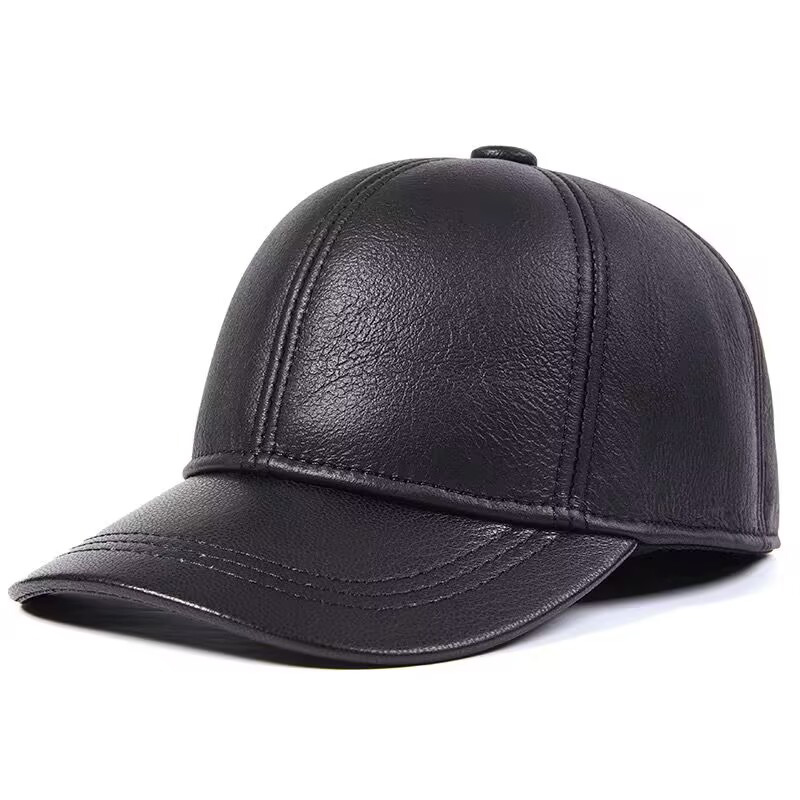 Baseball Cap Structured - Verkoop Winter mannen bruin/zwart Kleur Echt