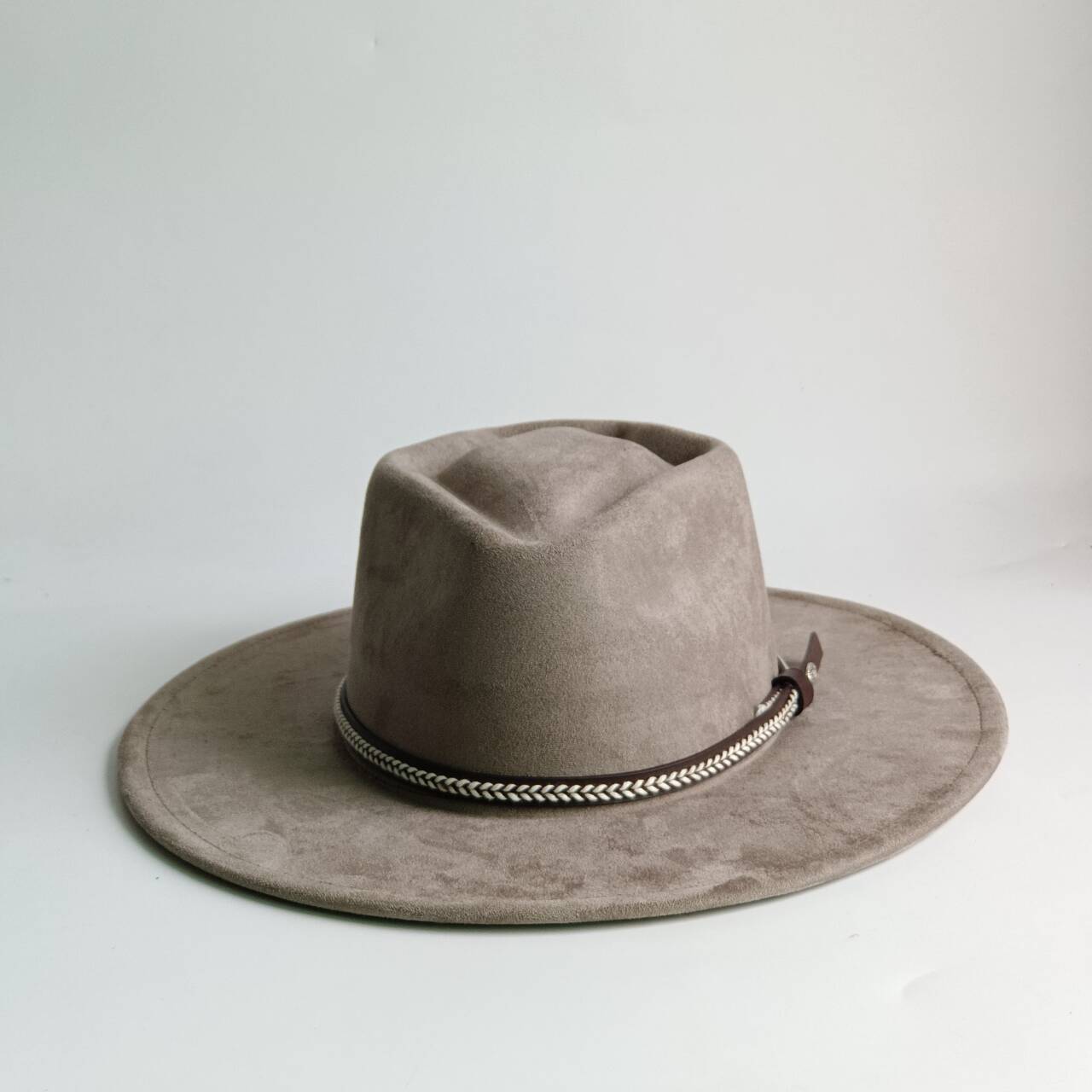 Fedora Hat Wool - Unisex vintage western fedora hoed, brede