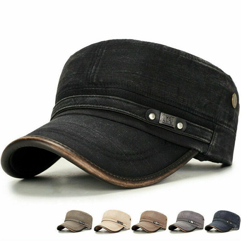 Snapback Hat Flat - Ademende platte verstelbare pet Heren Denim