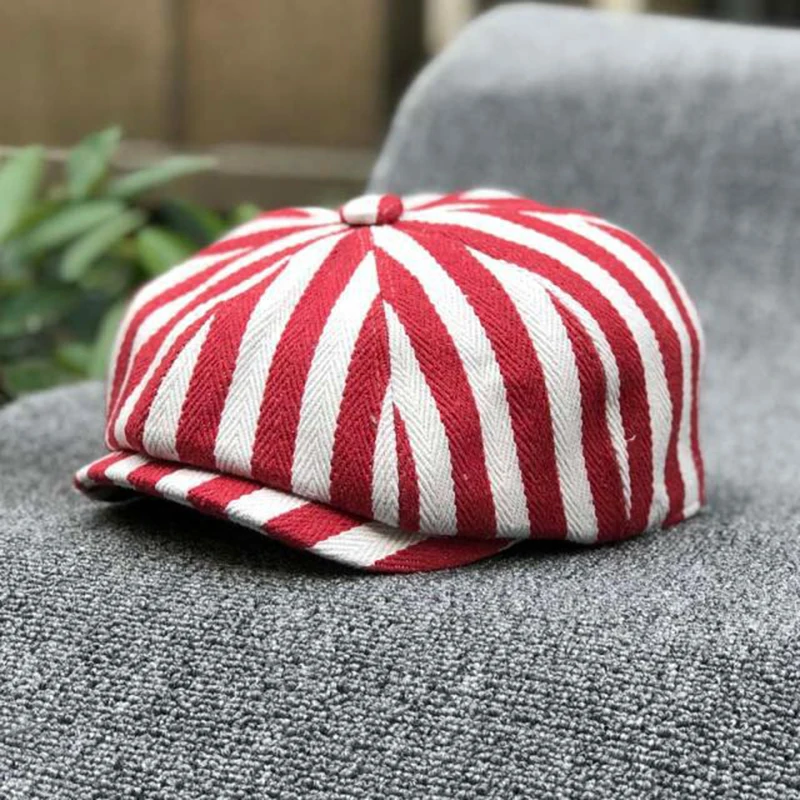 Newsboy pet katoen gestreept a - Dad Hat Cotton recensie en prijs