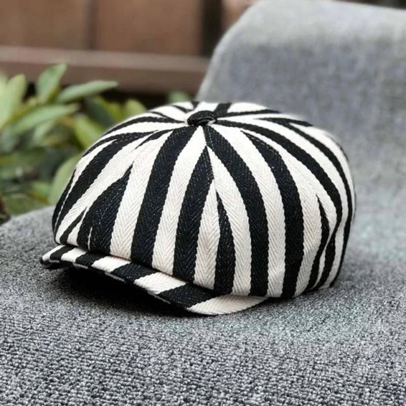 Newsboy pet katoen gestreept a - Dad Hat Cotton recensie en prijs