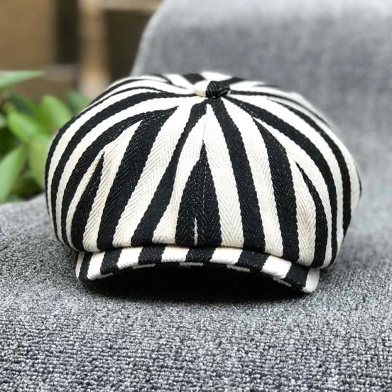 Newsboy pet katoen gestreept a - Dad Hat Cotton recensie en prijs