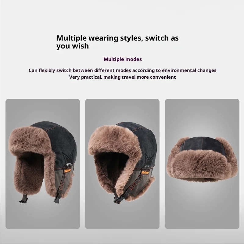 Unisex 3-in-1 wintermuts, dikk - Trapper Hat Ear Flap recensie en prijs